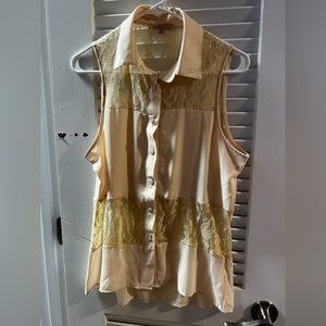 Gibson Latimer dressy sleeveless top. Sz M